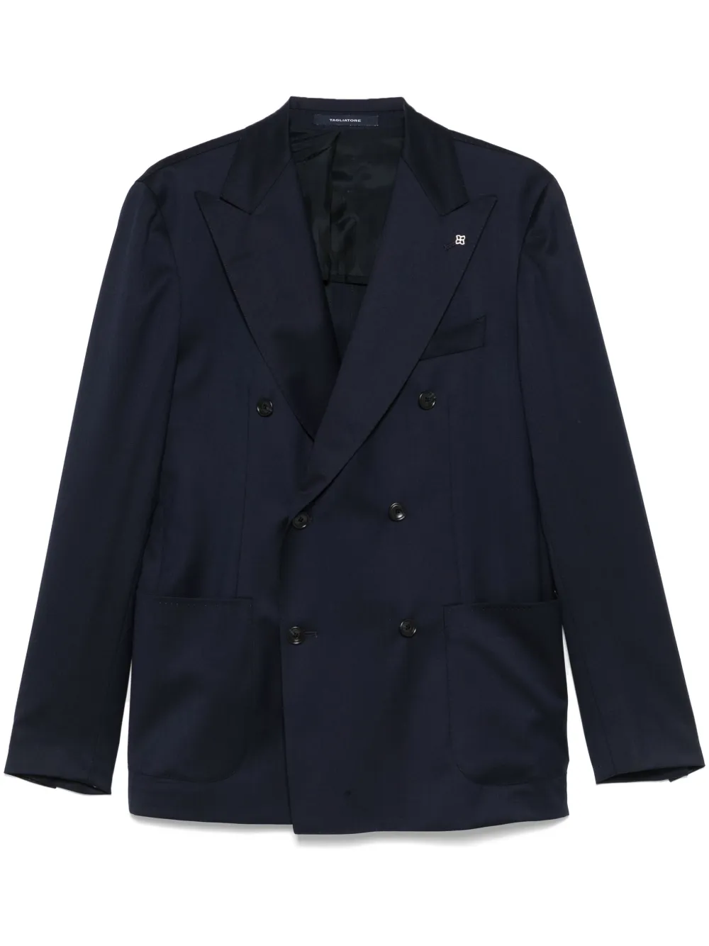 Tagliatore Wollen blazer Blauw