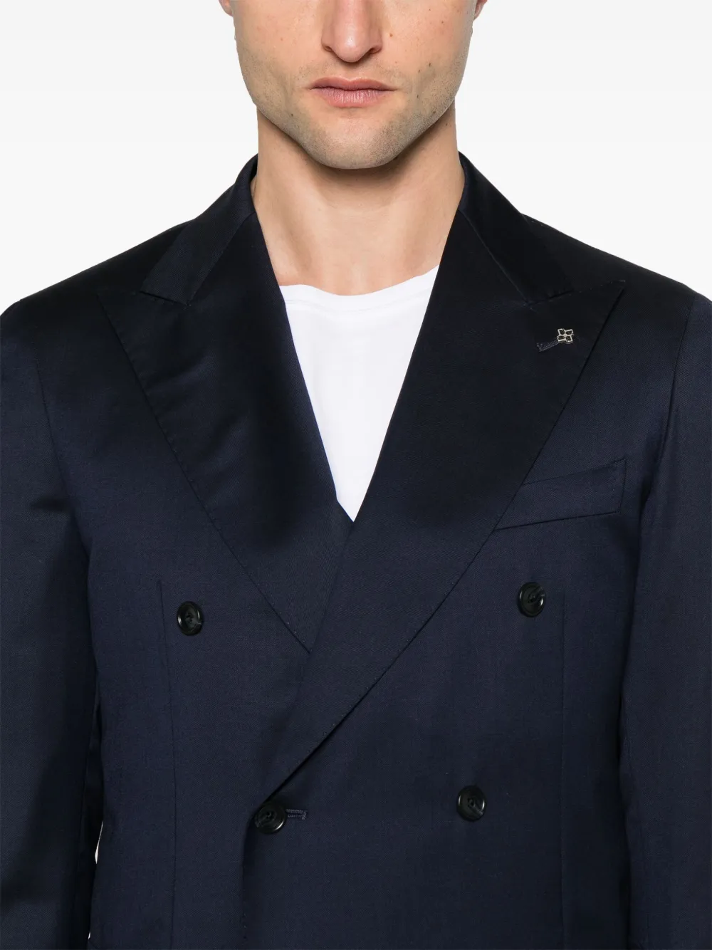 Tagliatore Wollen blazer Blauw