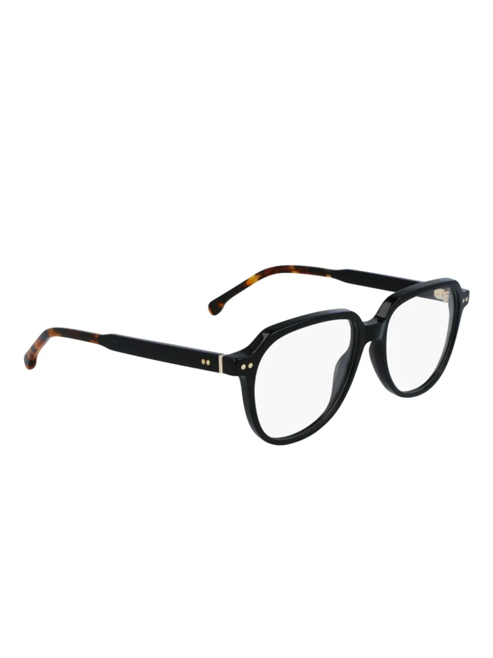 Paul Smith double-dot round-frame glasses Zwart