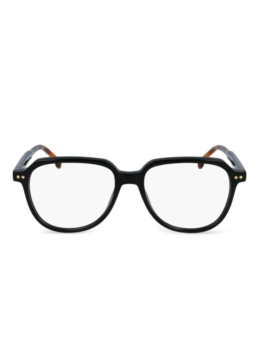 Paul Smith Bril met rond montuur en dubbele stippen Zwart