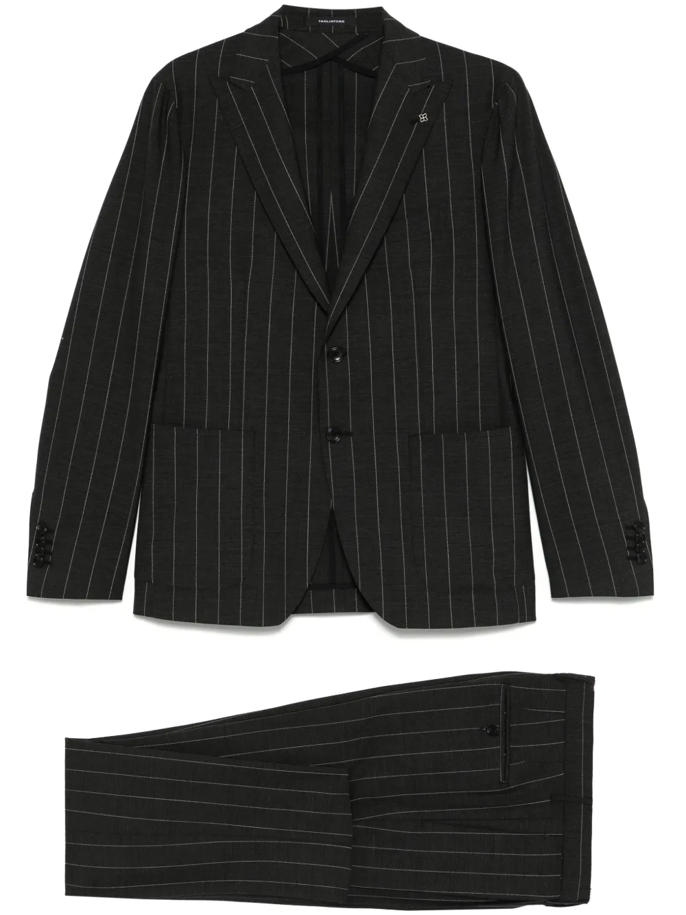 Tagliatore pinstriped suit | Grey | Image 1