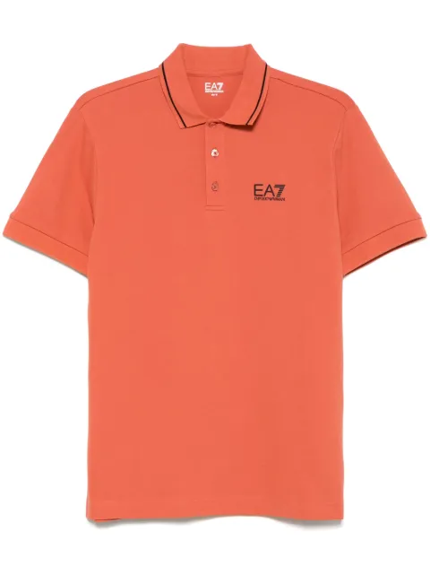 Ea7 Emporio Armani قميص بولو بنسيج مضلع