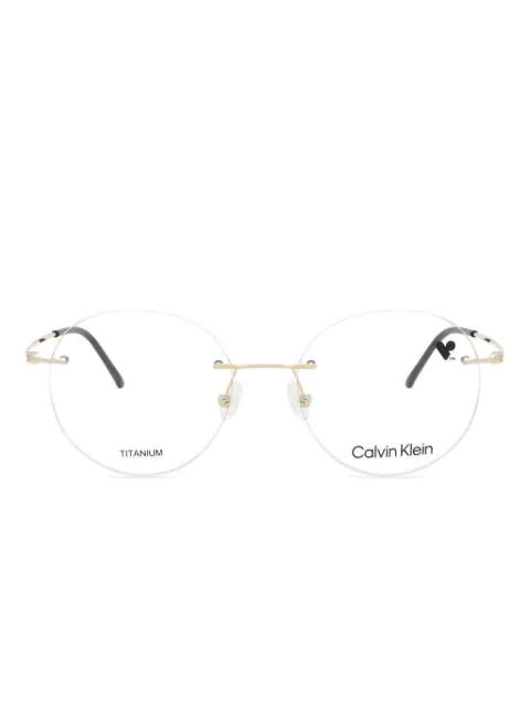 Calvin Klein نظارة بإطار مستدير