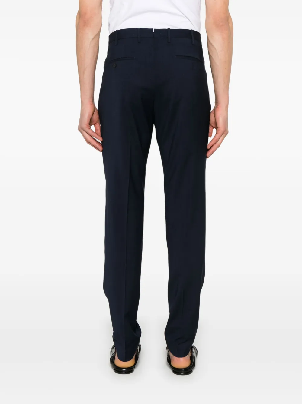 Incotex Broek van scheerwol Blauw