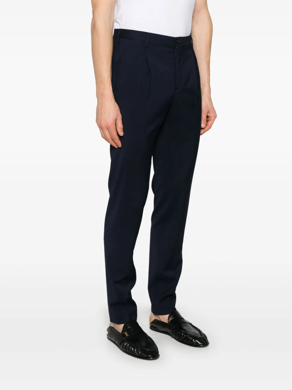Incotex Broek van scheerwol Blauw