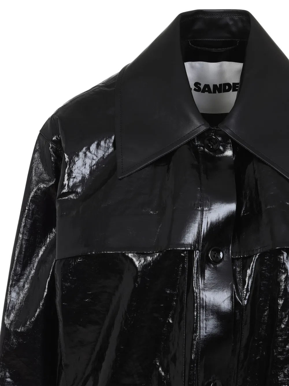 Jil Sander Linnen jack Zwart