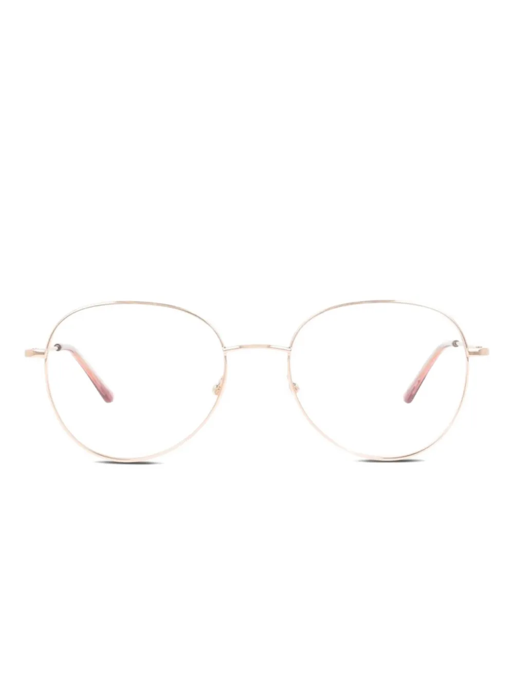 Calvin Klein round-frame metal glasses Roze
