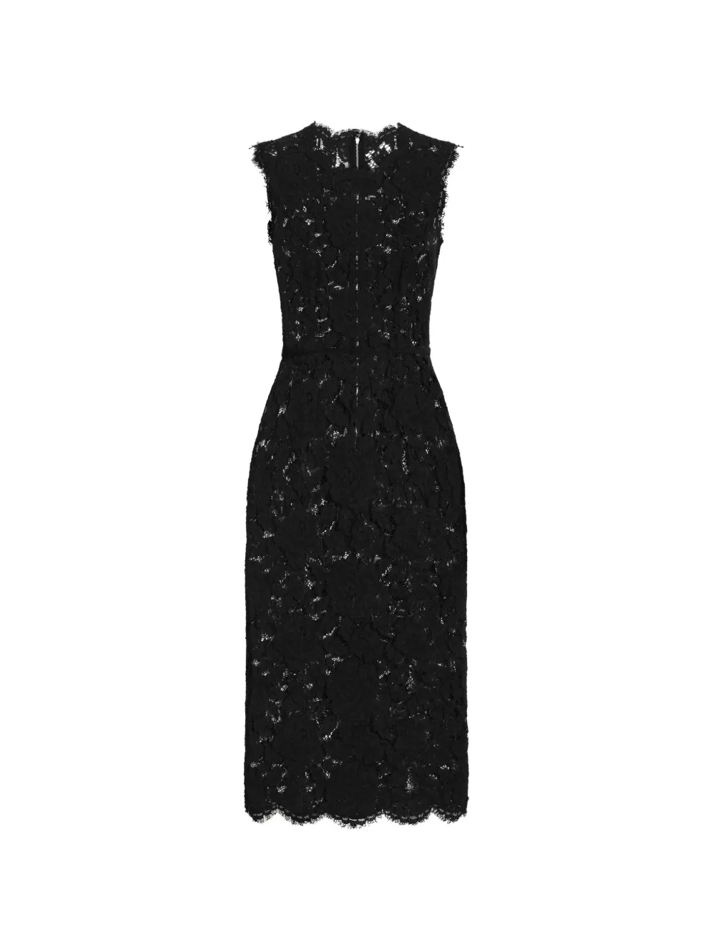 Dolce & Gabbana Abito midi a fiori - Nero