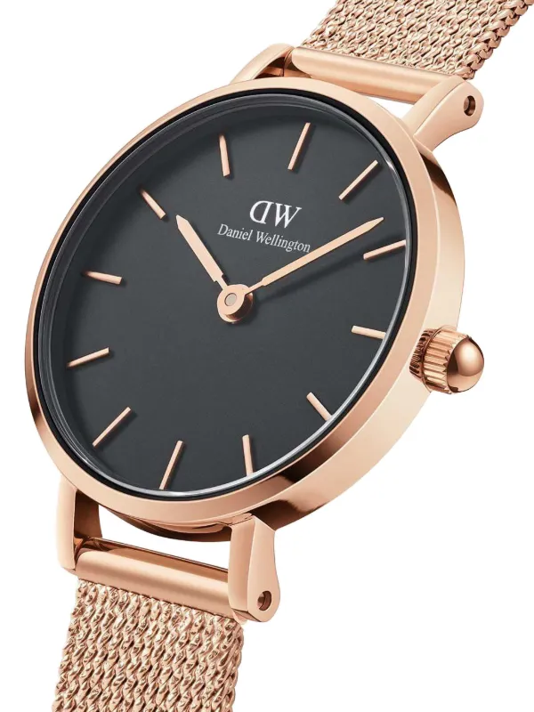 Daniel Wellington Petite Pressed Melrose 24mm | Black  display picture 1