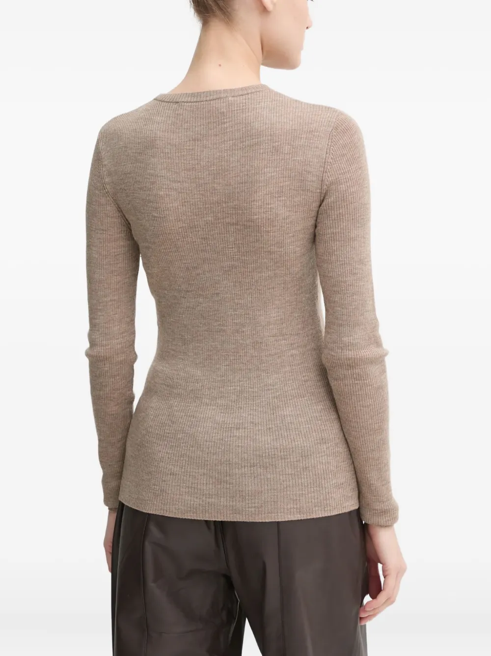 Day Birger Et Mikkelsen Ribbed Wool Top In Brown