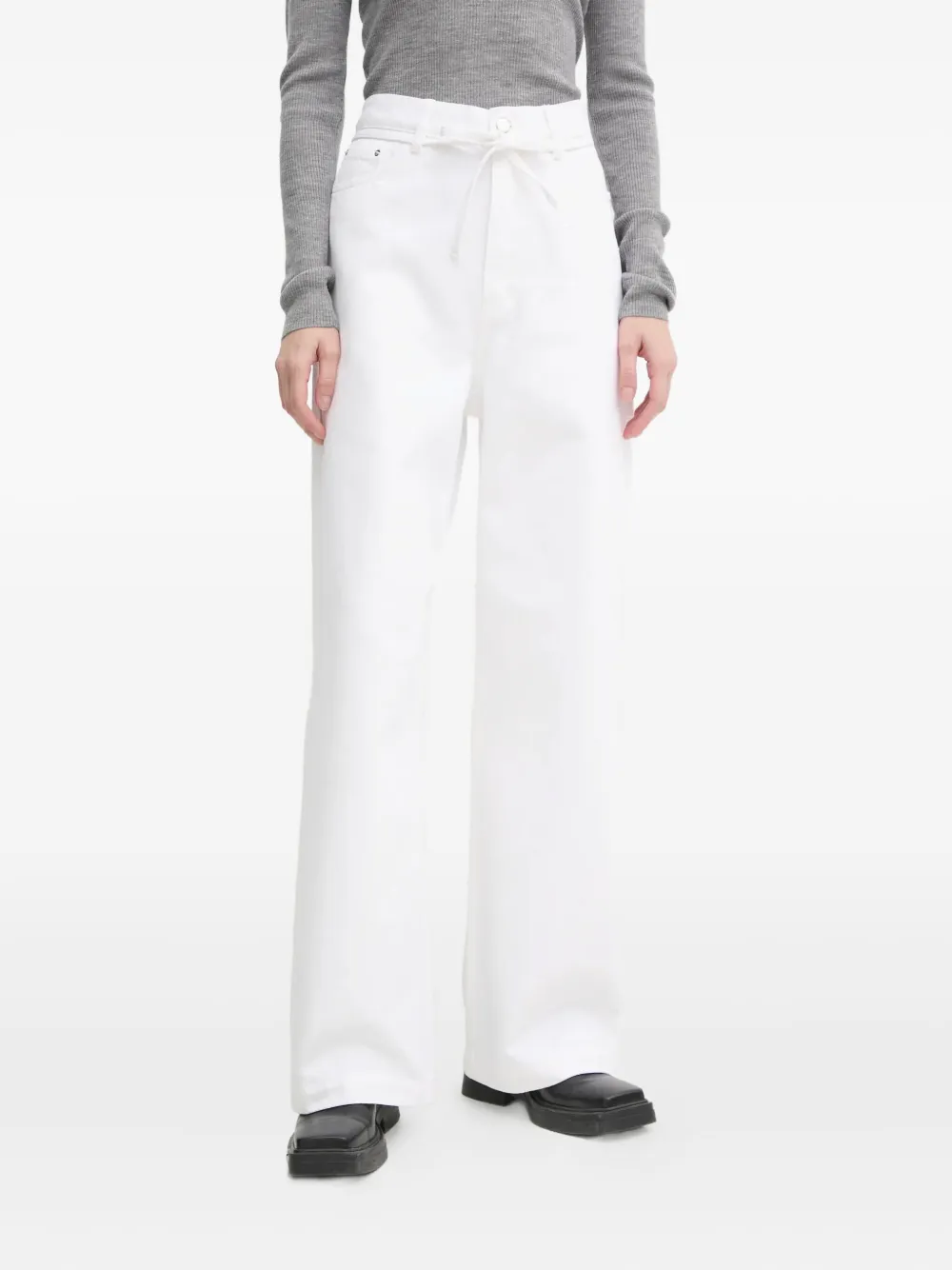 Day Birger Et Mikkelsen Drawstring Straight Jeans In White