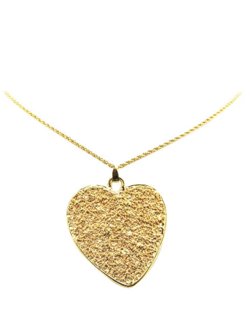 Saint Laurent Pre-Owned 20th Century Gold Plated Heart Pendant Necklace costume necklace