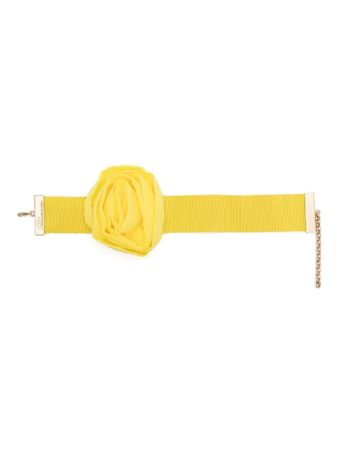 Blumarine georgette rose necklace