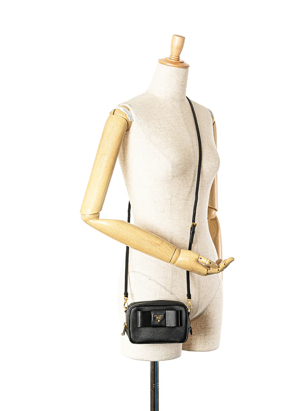 Prada Pre-Owned 2013-2024 Saffiano Fiocco Bow Camera Bag crossbody bag | Pre-Owned | Image 2