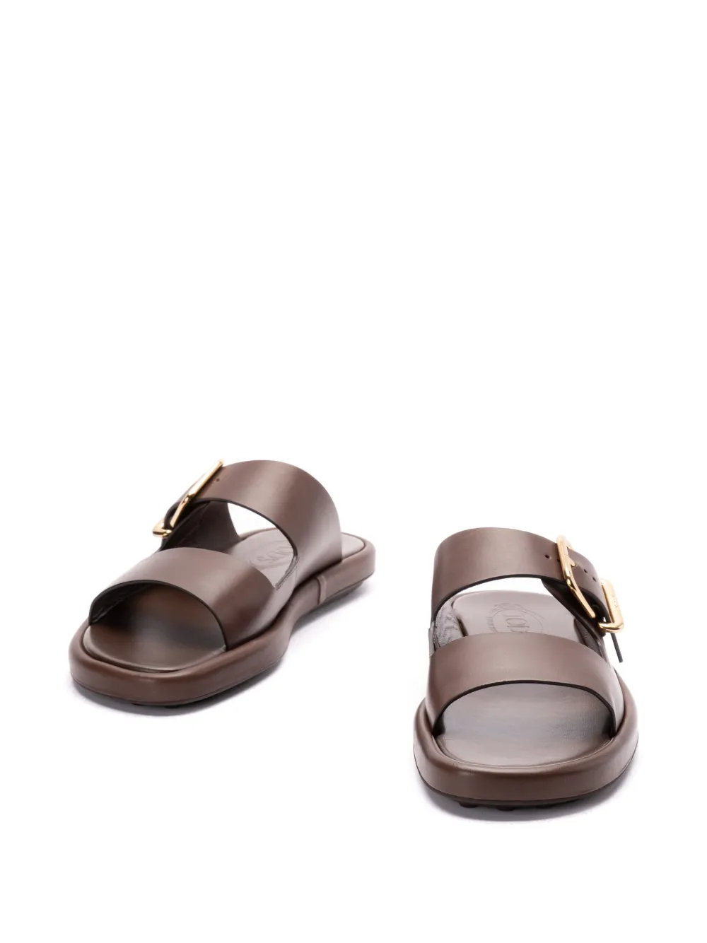 Tod's leather slides Brown