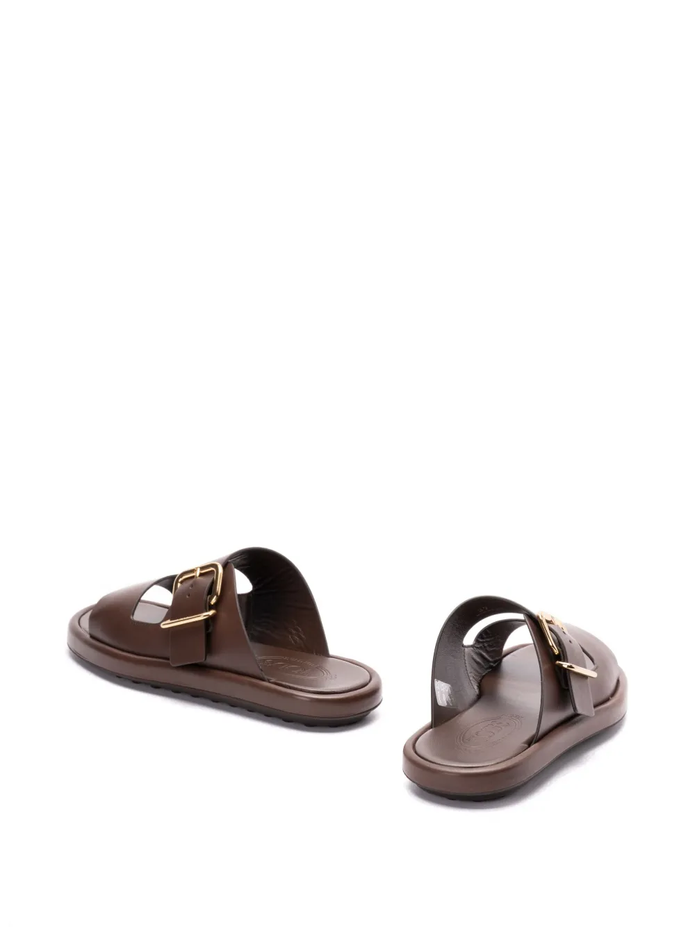 Tod's leather slides Brown