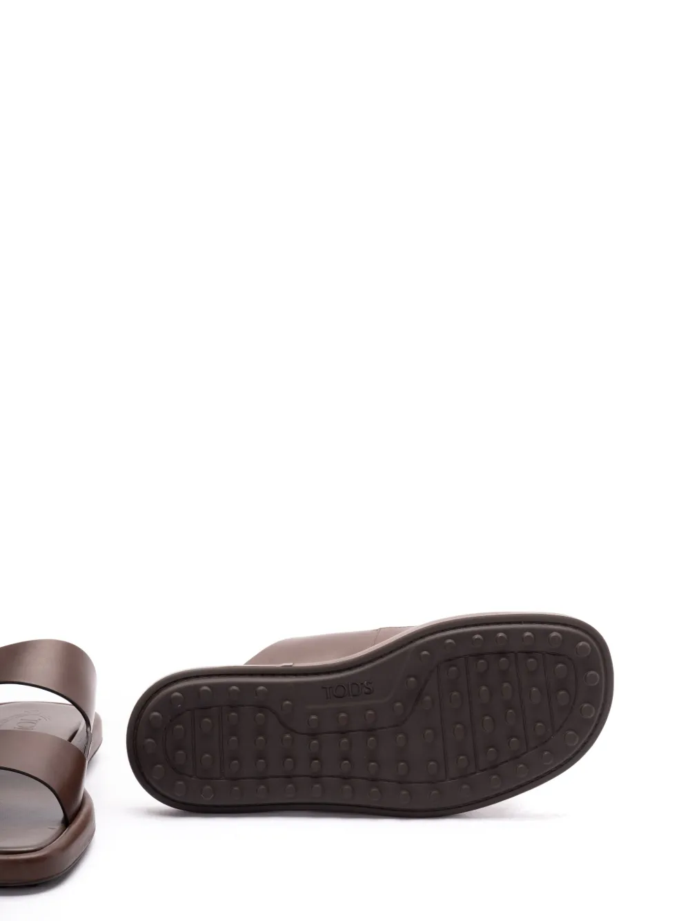 Tod's leather slides Brown