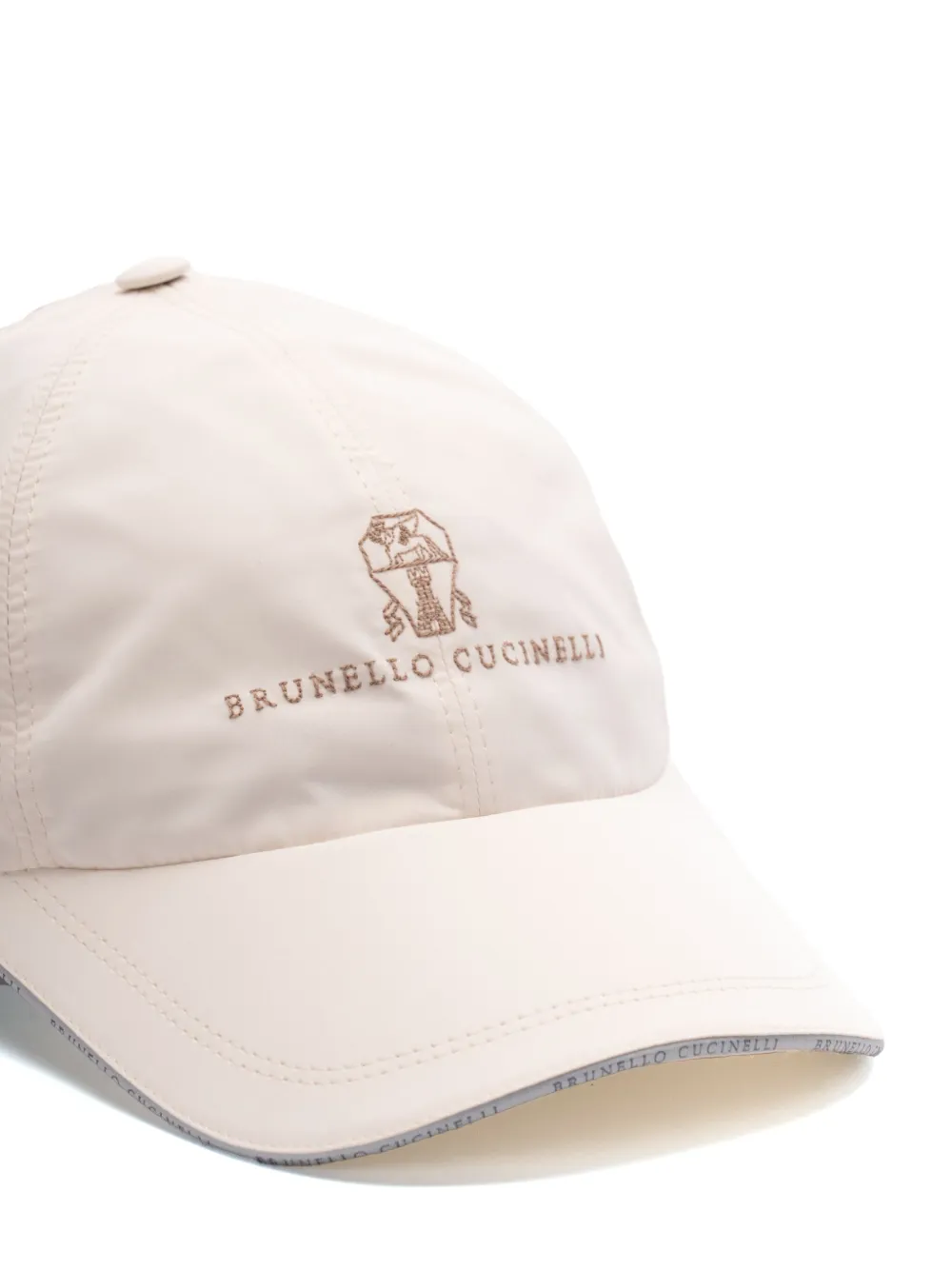 Brunello Cucinelli Honkbalpet met logo Beige