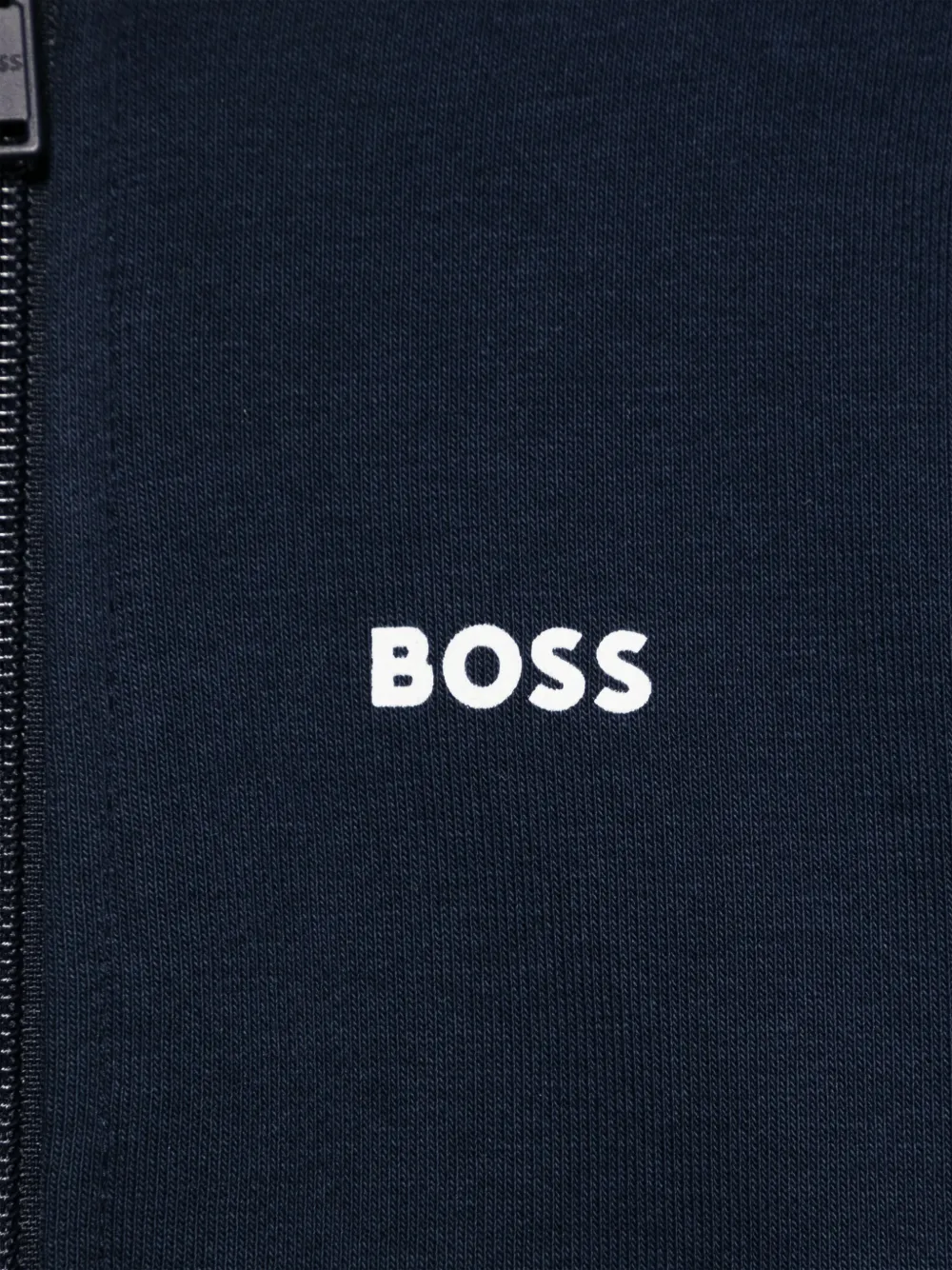 BOSS Kidswear Hoodie met logoprint Blauw