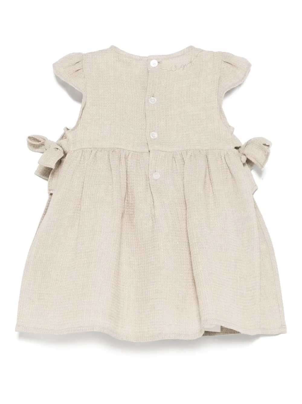 Il Gufo linen sleeveless dress - Beige