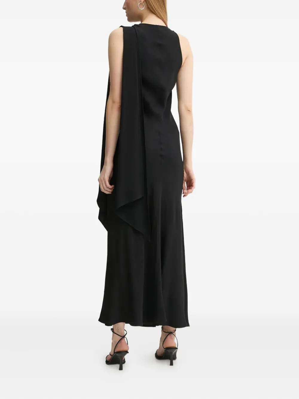 Day Birger Et Mikkelsen V-neck Midi Dress In Black