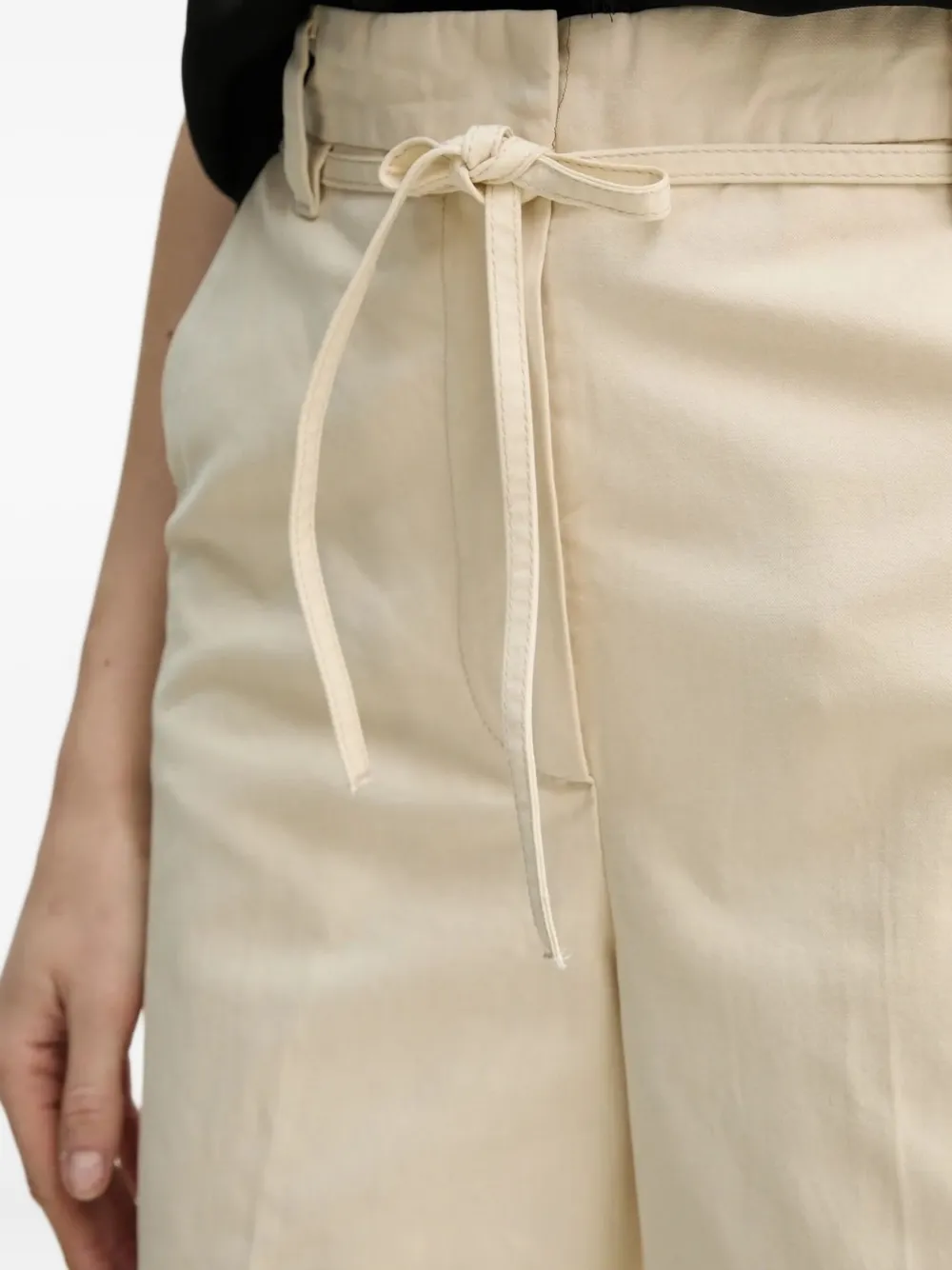 Day Birger Et Mikkelsen Straight broek met gestrikte taille Beige