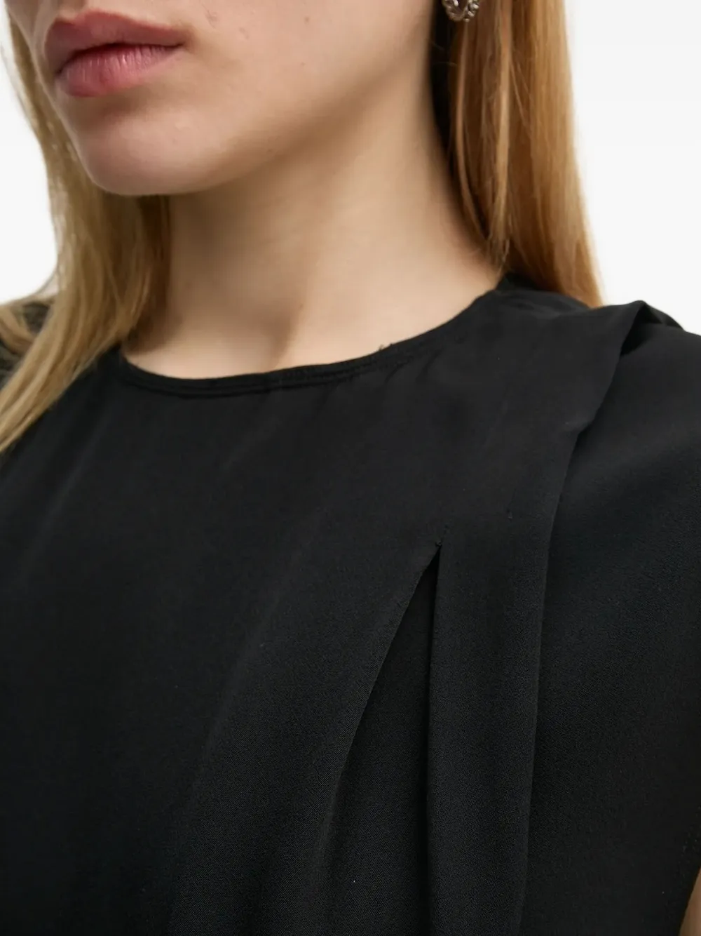 Day Birger Et Mikkelsen Top met gedrapeerde schouders Zwart