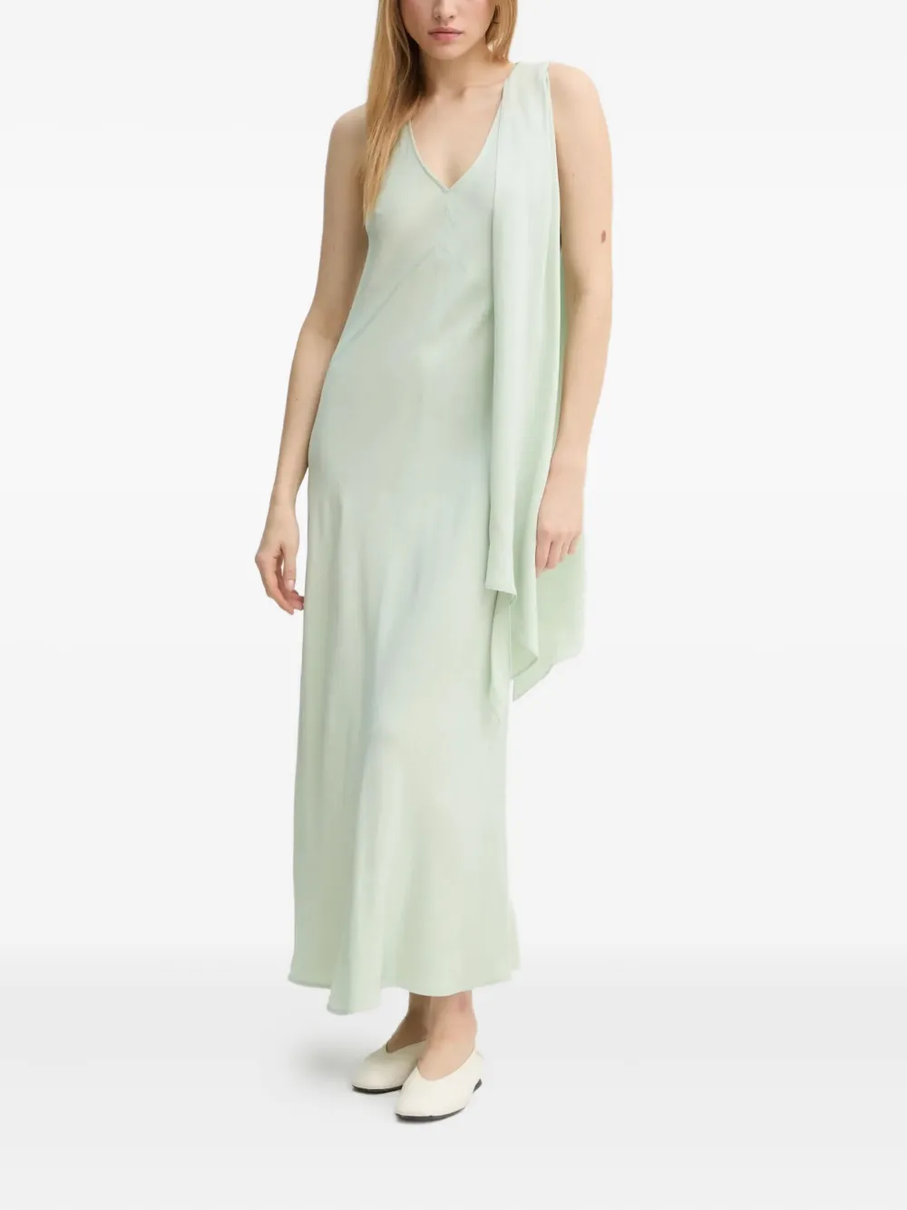 Day Birger Et Mikkelsen V-neck Maxi Dress In Green