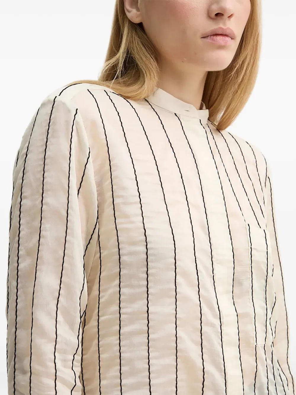 Day Birger Et Mikkelsen Striped Panelled Shirt In Multi