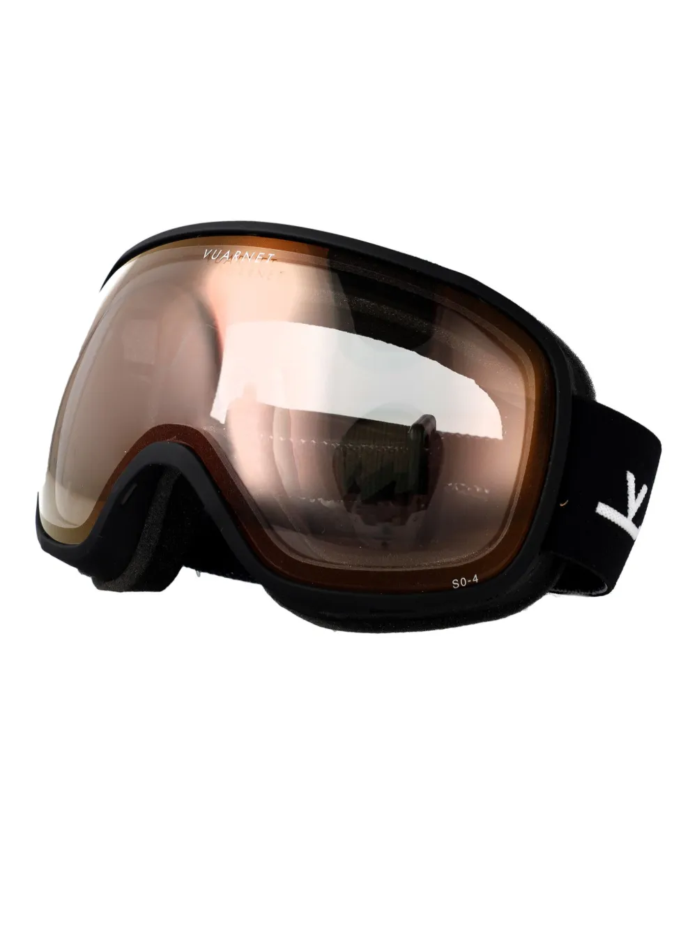 Vuarnet logo-strap ski goggles - Zwart