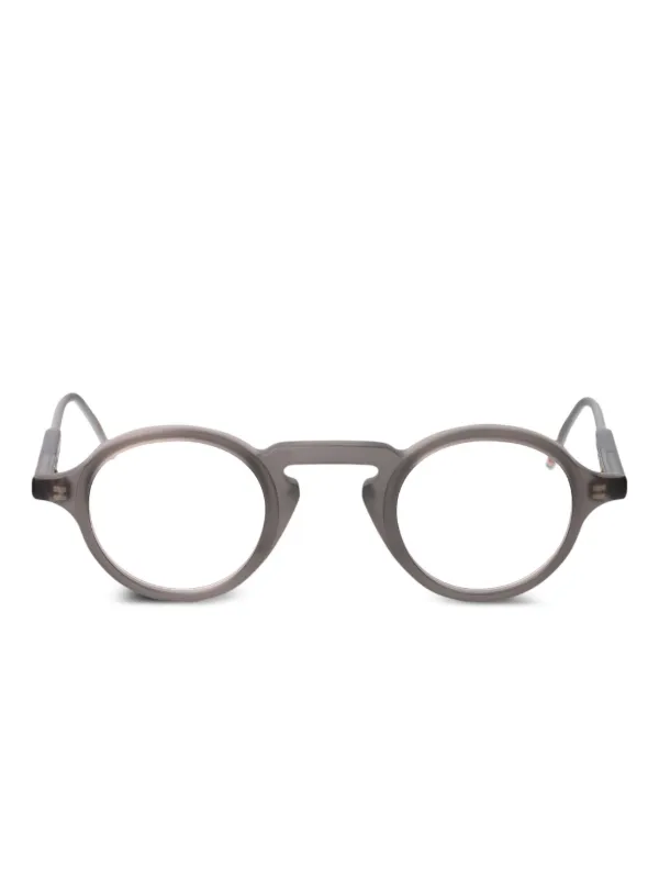 Thom Browne Eyewear ラウンド眼鏡フレーム | グレー | FARFETCH JP