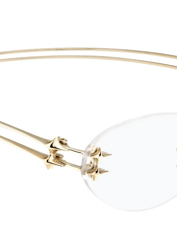 Gentle Monster Node 030 Sunglasses | Gold | FARFETCH