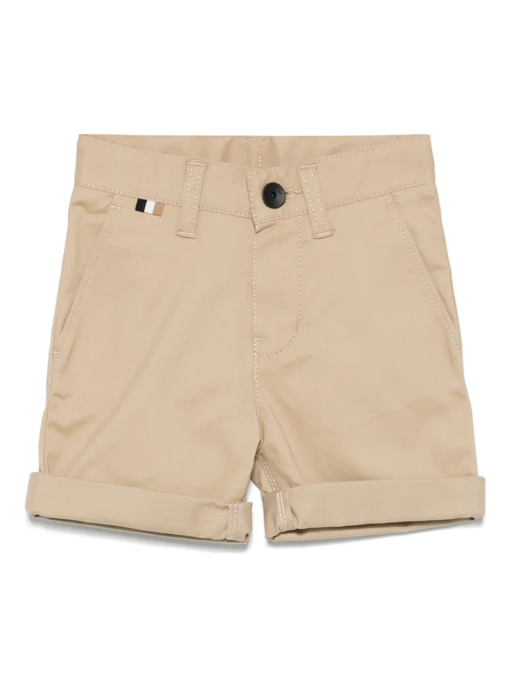 BOSS Kidswear Katoenen shorts Beige