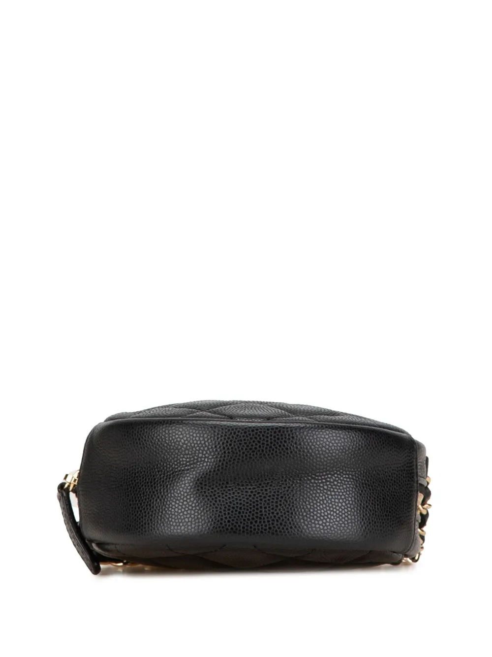 CHANEL Pre-Owned 2018-2019 CC Quilted Caviar Round Clutch With Chain crossbody bag | Bags | Image 4