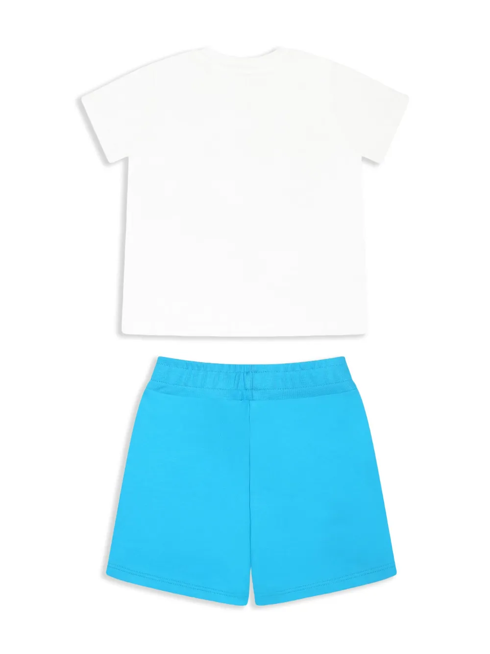 MSGM Kids cotton short set - Blauw