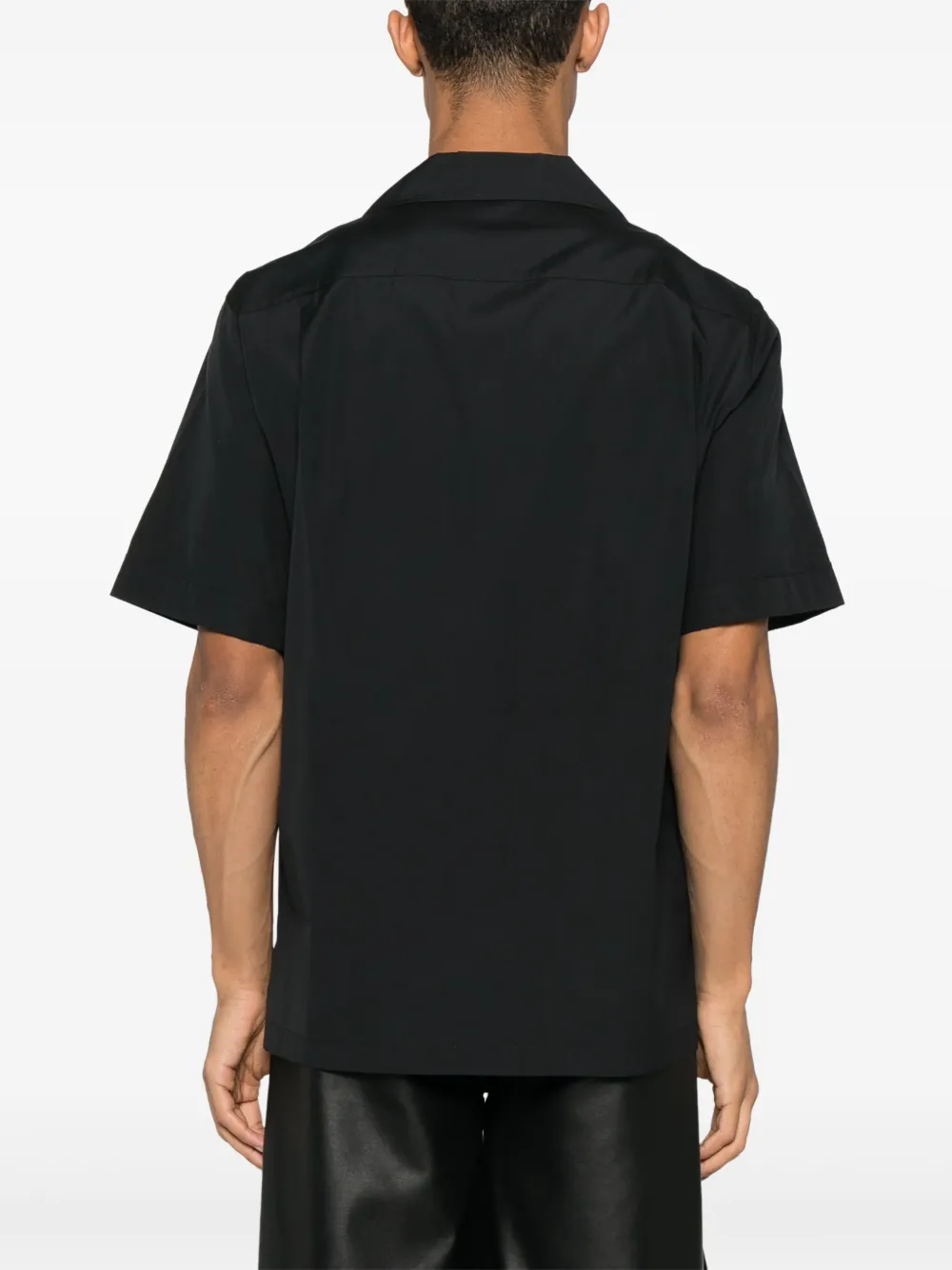 Dolce & Gabbana Overhemd met logoplakkaat Zwart