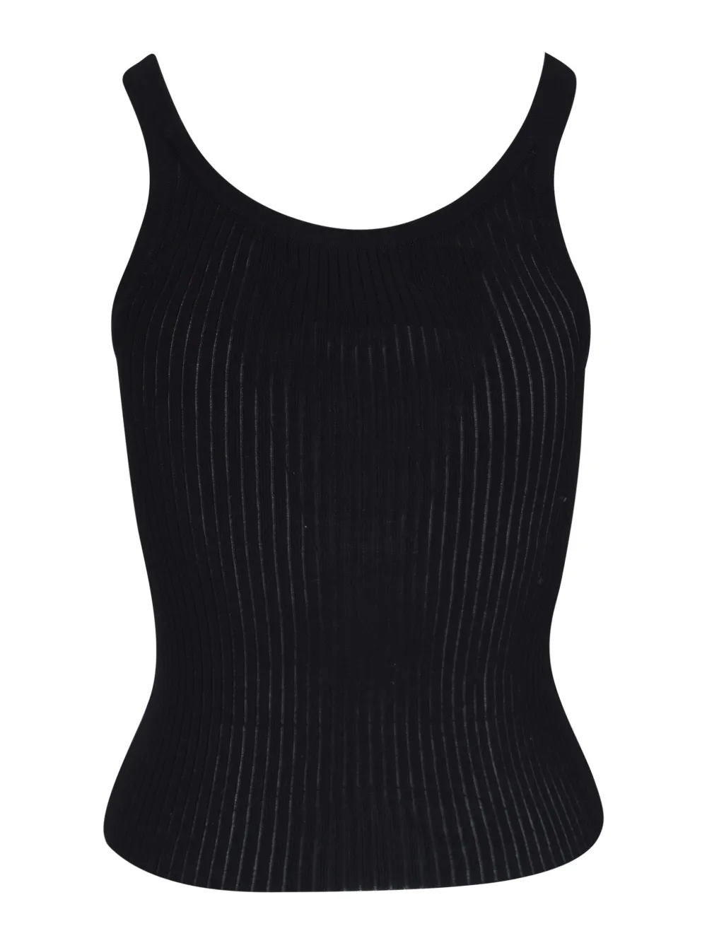 Nili Lotan Geribbelde tanktop Zwart