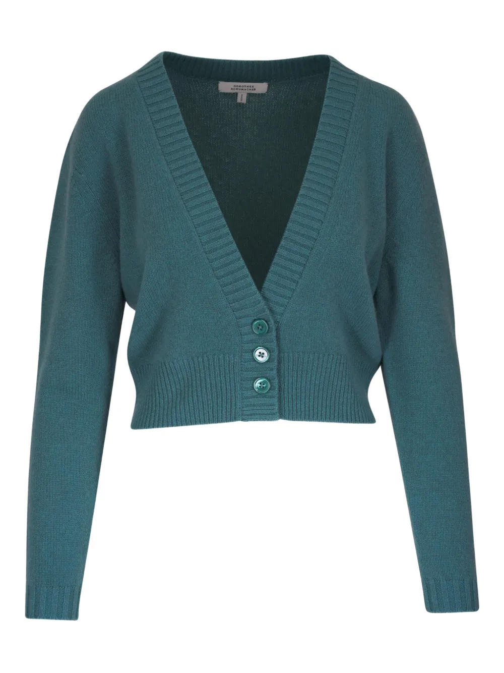 Dorothee Schumacher button-front cropped cardigan | Green | Image 1
