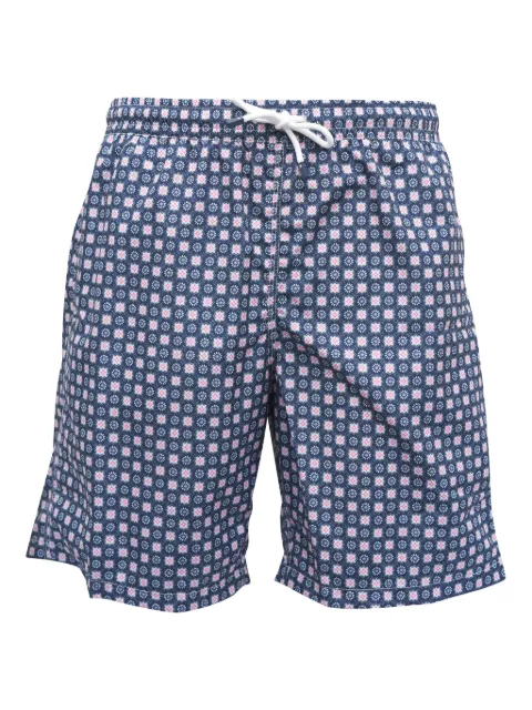 Fedeli graphic-print swim shorts 