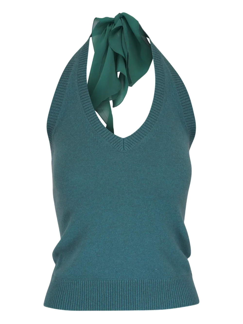 Dorothee Schumacher halterneck knitted top | Green | Image 1