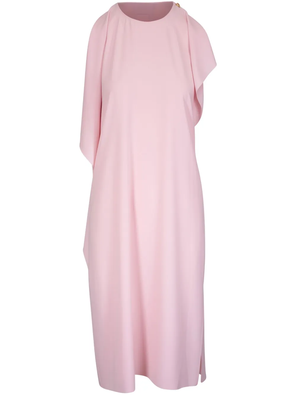 ruffle-detailing midi dress