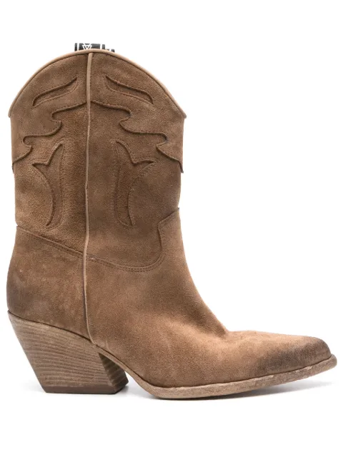 Elena Iachi 60mm suede texan boots 