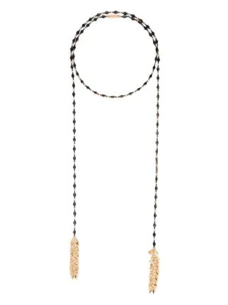 ISABEL MARANT ビーズ ネックレス | ブラック | FARFETCH JP