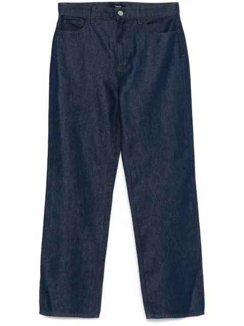 Theory jeans rectos con tiro alto