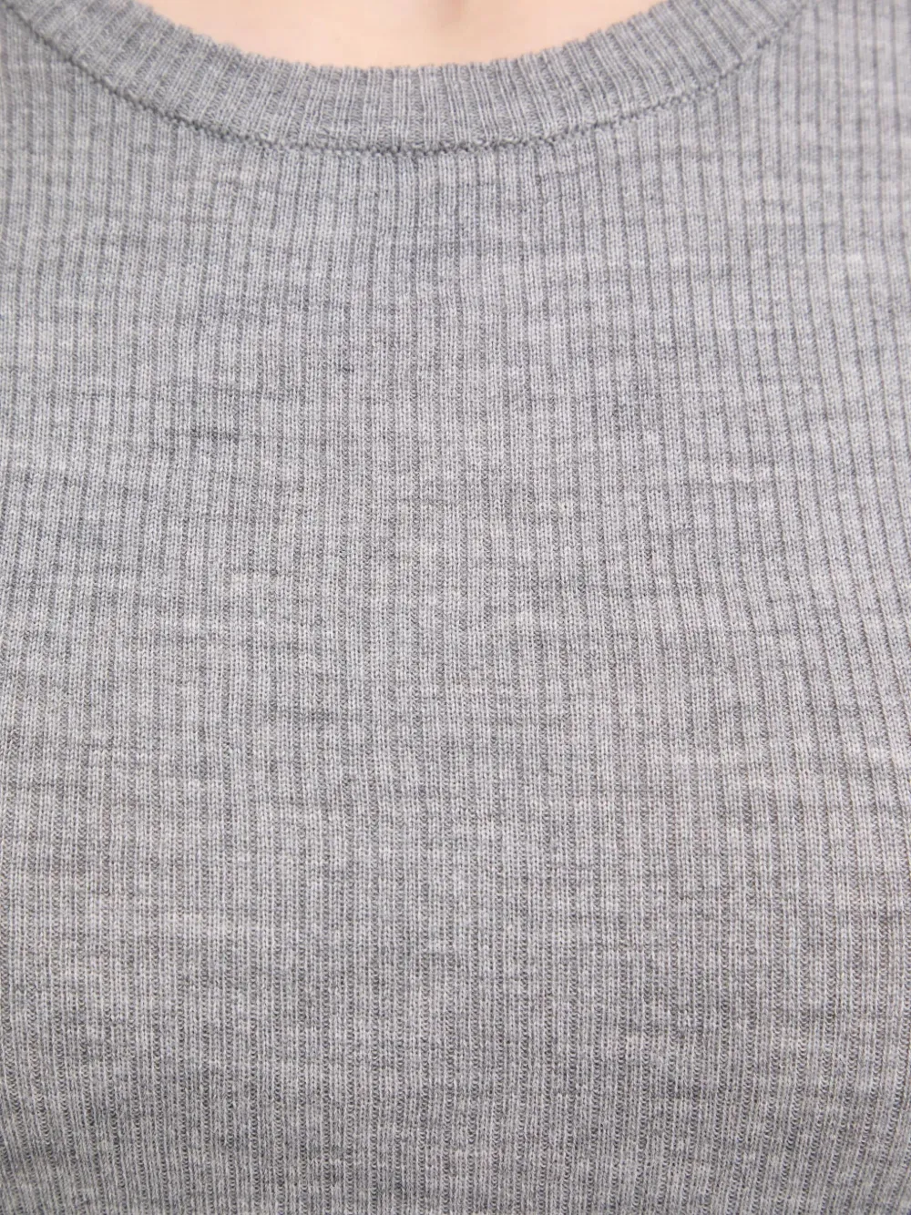 Day Birger Et Mikkelsen Ribbed Long-sleeve Top In Gray