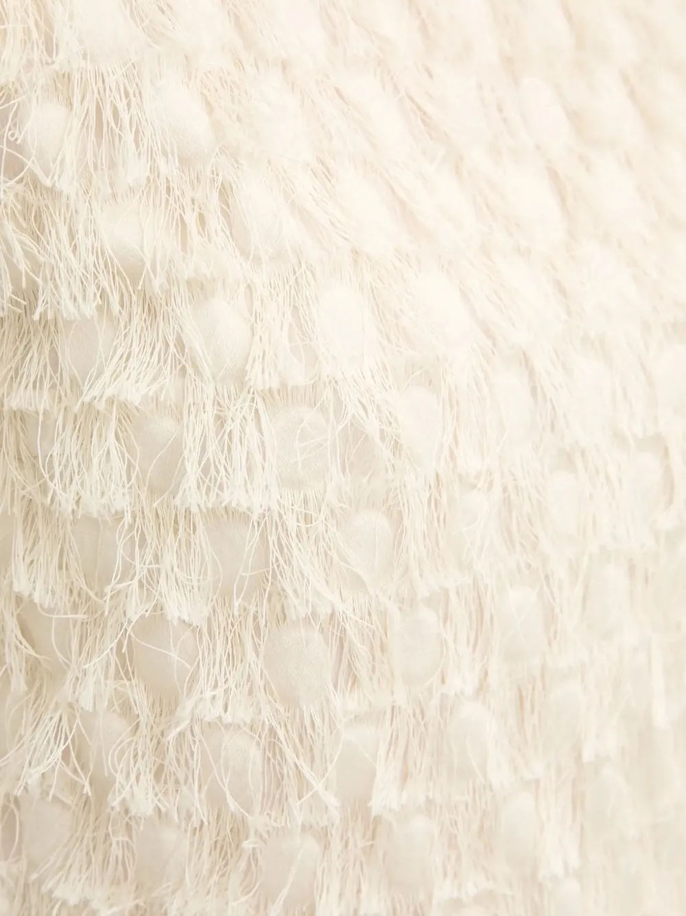 Day Birger Et Mikkelsen Top met hoge hals en franje Beige