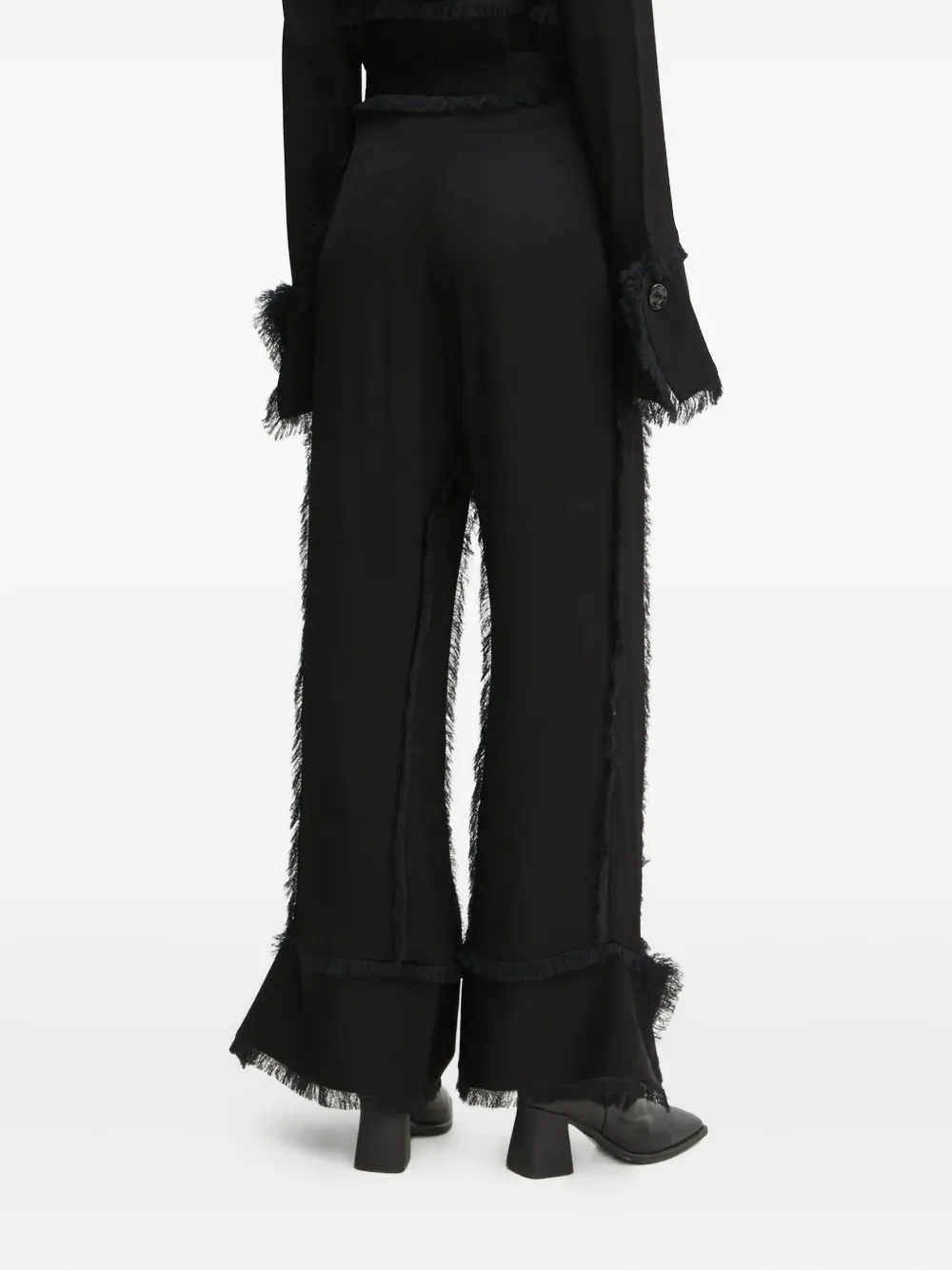 Day Birger Et Mikkelsen fringed panelled trousers - Zwart