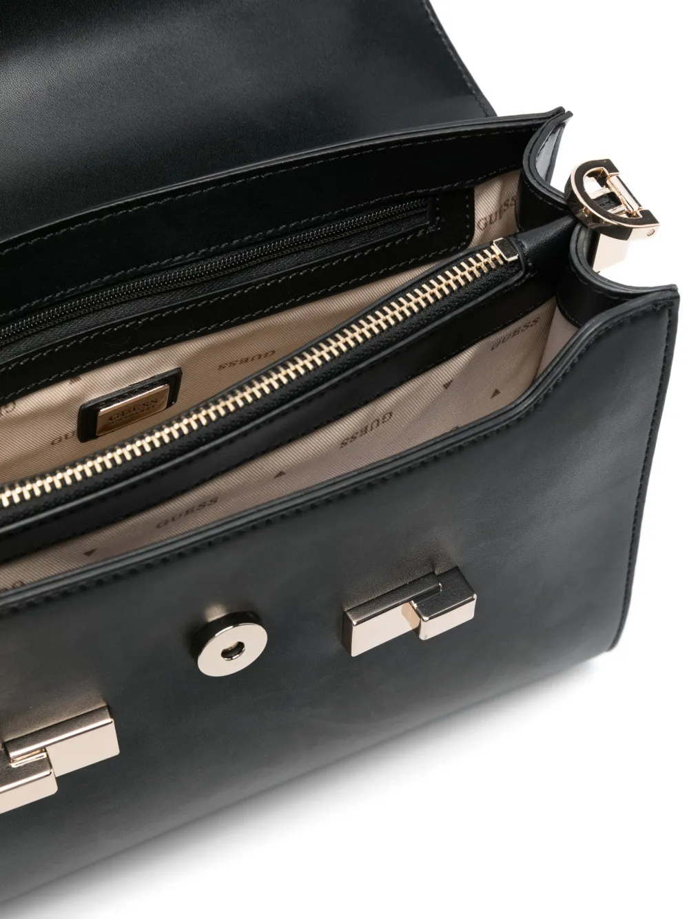 GUESS USA Shopper met logo Zwart