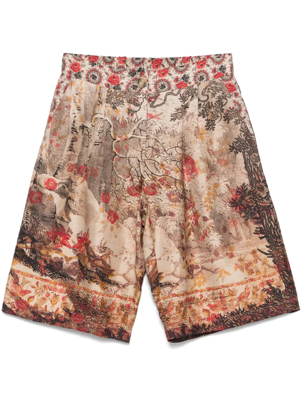 Pierre-Louis Mascia Zijden shorts Beige