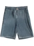 Pierre-Louis Mascia denim-print shorts - Blue